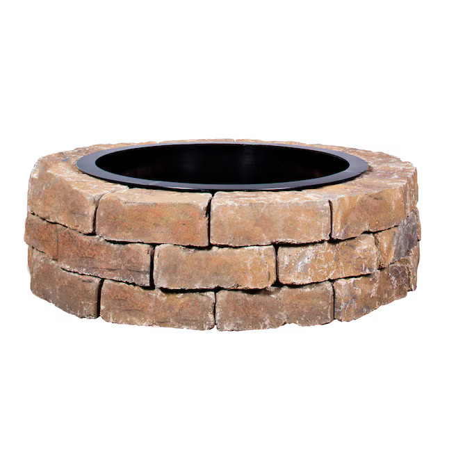 Oldcastle 43.5-in x 12.5-in Ashland Concrete Fire Pit Kit | Lowe's