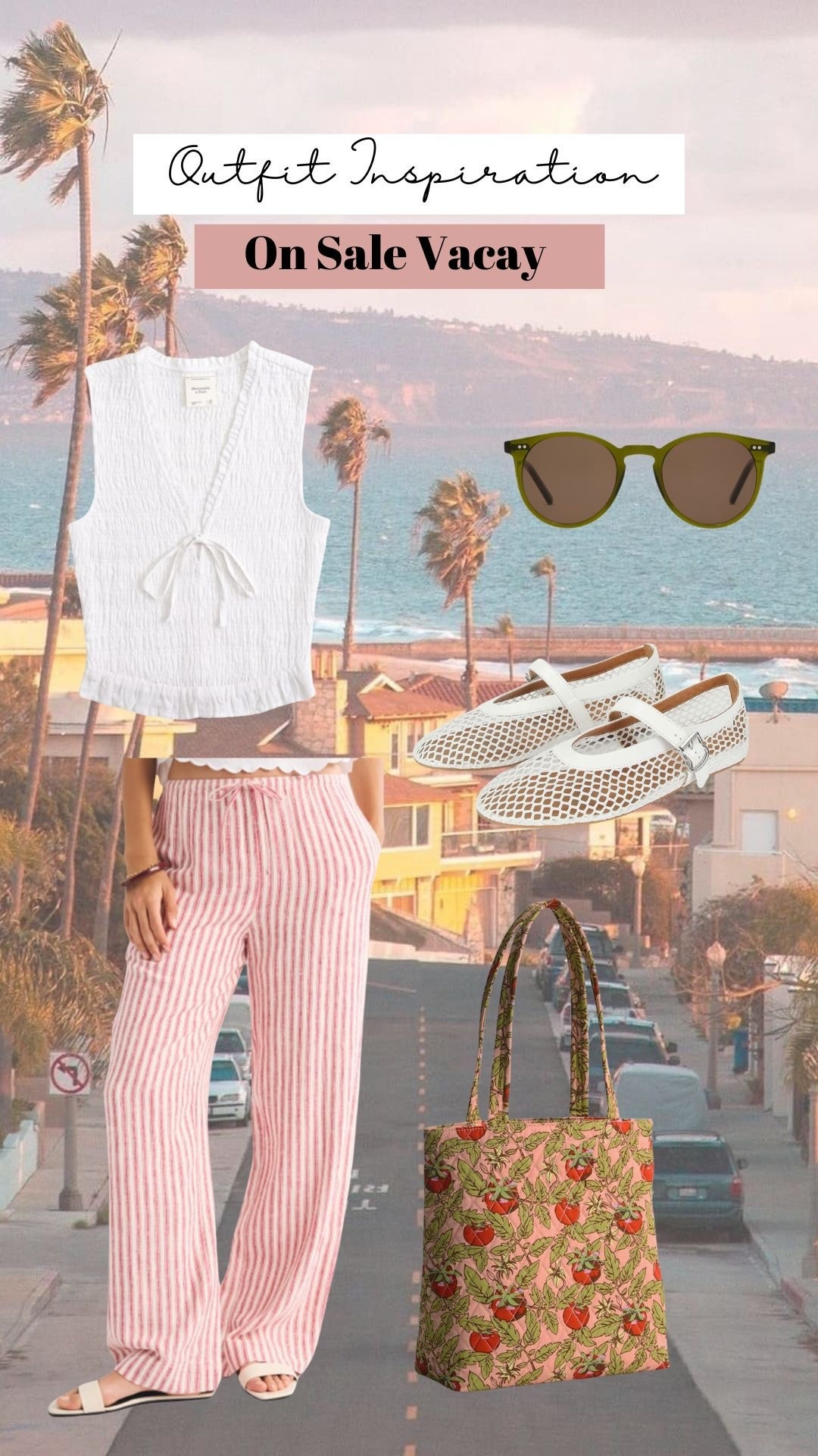Love this on sale vacation outfit! Elastic linen pants, stretchy cotton top both on sale! Perfect to pack for vacation

#LTKTravel #LTKSeasonal #LTKSaleAlert
