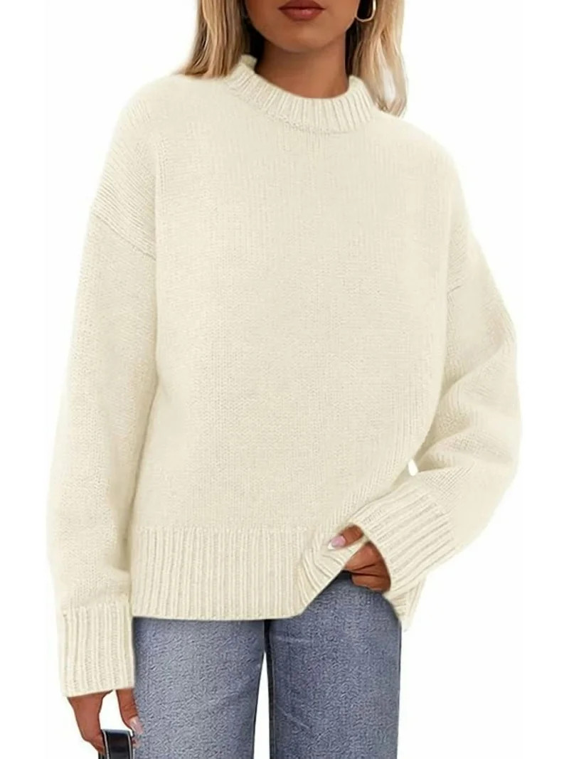 PRETTYGARDEN Womens Sweaters Fall Trendy Casual Crewneck Long Sleeve Cozy Knit Pullover Sweater T... | Walmart (US)