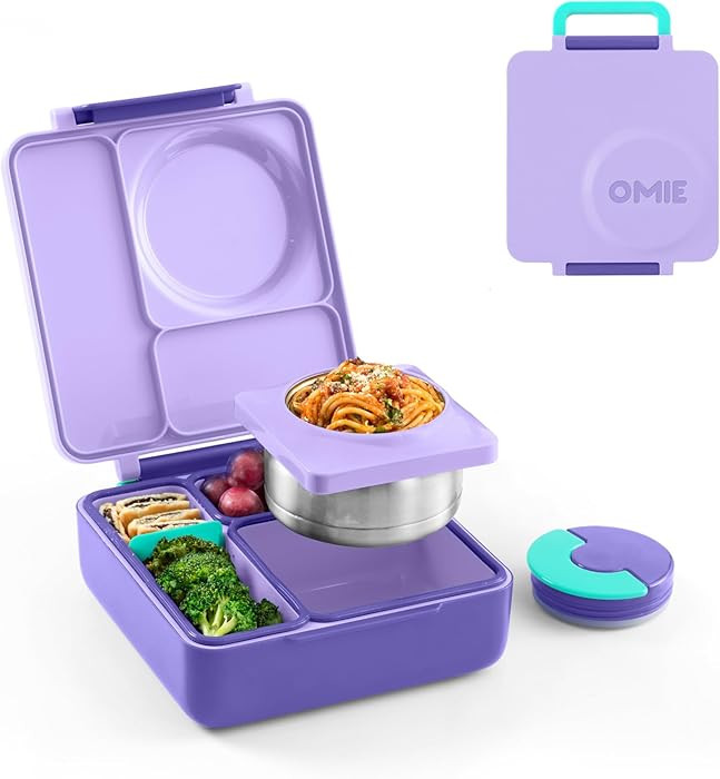 OmieBox Bento Box for Kids - Insulated Bento Lunch Box with Leak Proof Vacuum Insulated Food Jar ... | Amazon (US)