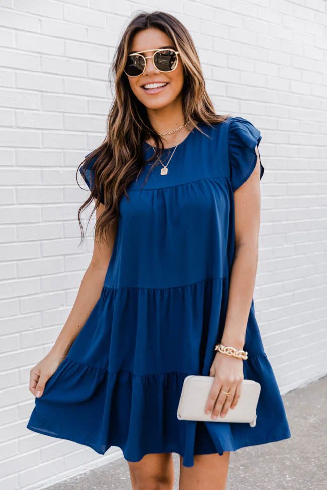 Complete My Heart Navy Dress | The Pink Lily Boutique