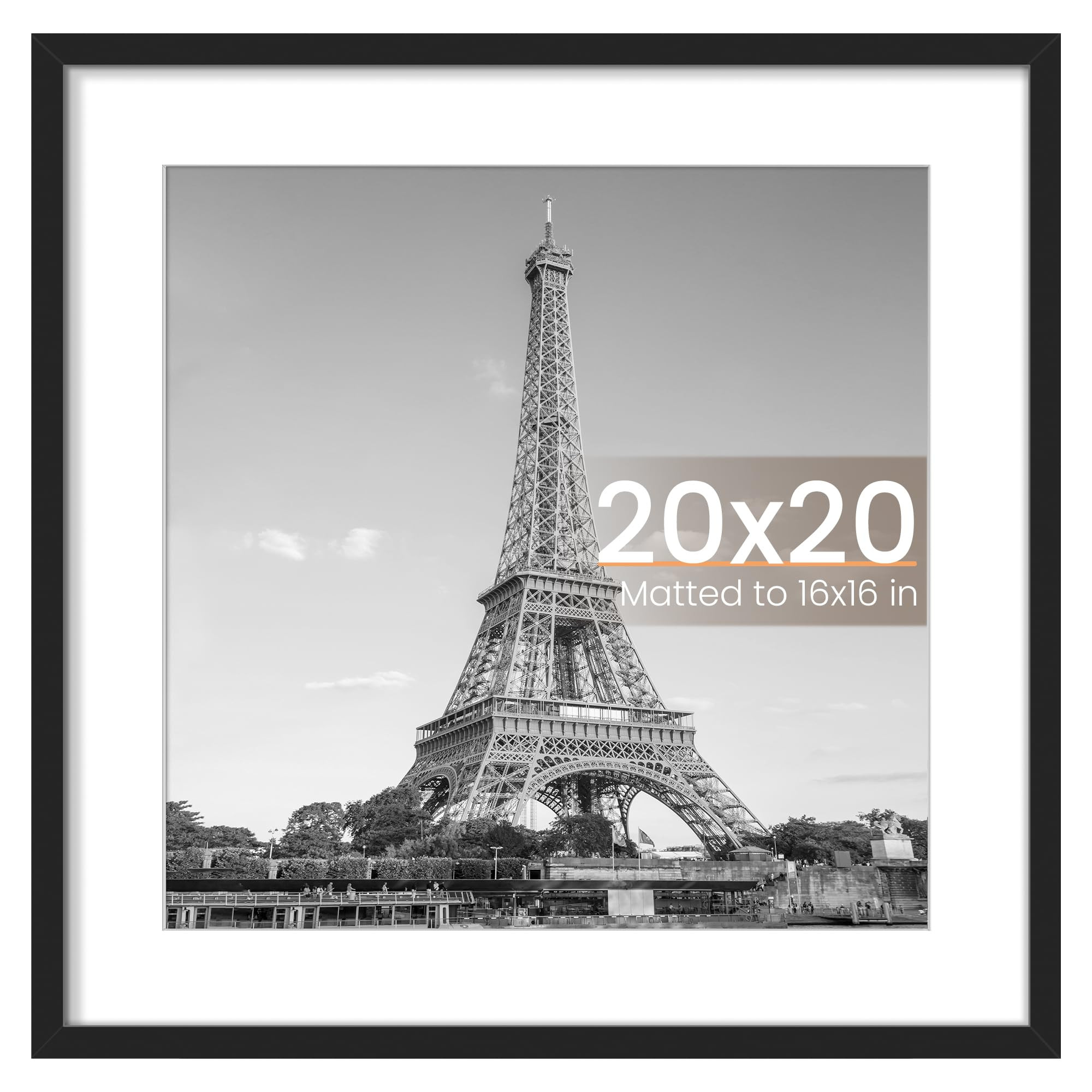 upsimples 20x20 Picture Frame, Display Pictures 16x16 with Mat or 20 x 20 Without, Wall Hanging P... | Amazon (US)