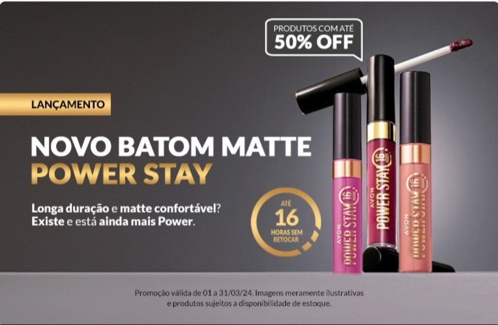 Lançamento incrível da avon. Batom 💄 Matte que dura até 16horas na sua boca . 😱

#LTKbrasil #LTKfamily #LTKbeauty