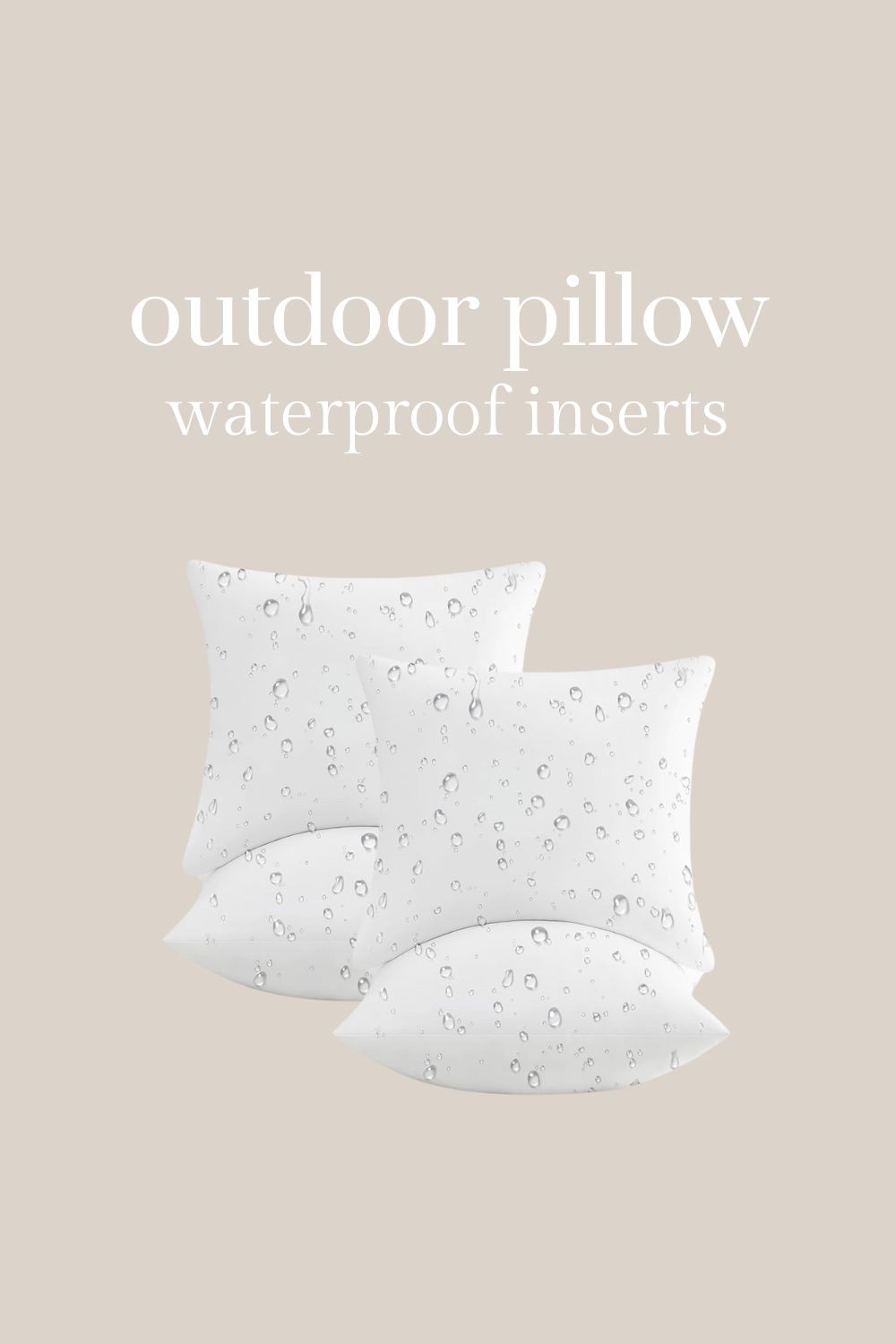 Down alternative waterproof pillow inserts. Just ordered some of these for the porch. I usually don’t love the “outdoor pillows” available because I can’t give them the pillow chop. These look so much better! #outdoorpillows

#LTKHome