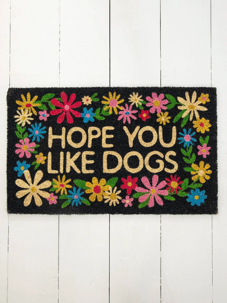 Bungalow Doormat - Like Dogs Black | Natural Life