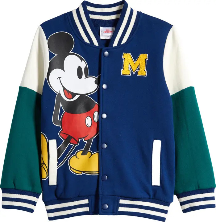 Jem Kids' Mickey Mouse Letterman Jacket | Nordstrom | Nordstrom