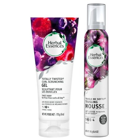 (Buy and Save 30%) Herbal Essences Totally Twisted Curl-Scrunching Gel and Tousling Mousse | Walmart (US)