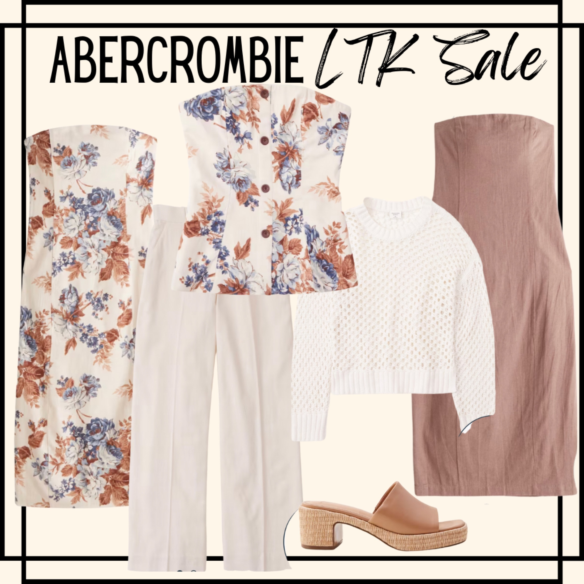 LTK sale| affordable fashion | over 40 style| Abercrombie | linen dress| midi dress| dress pants| mesh sweater| platform mules|

#LTKunder50 #LTKunder100 #LTKSale
