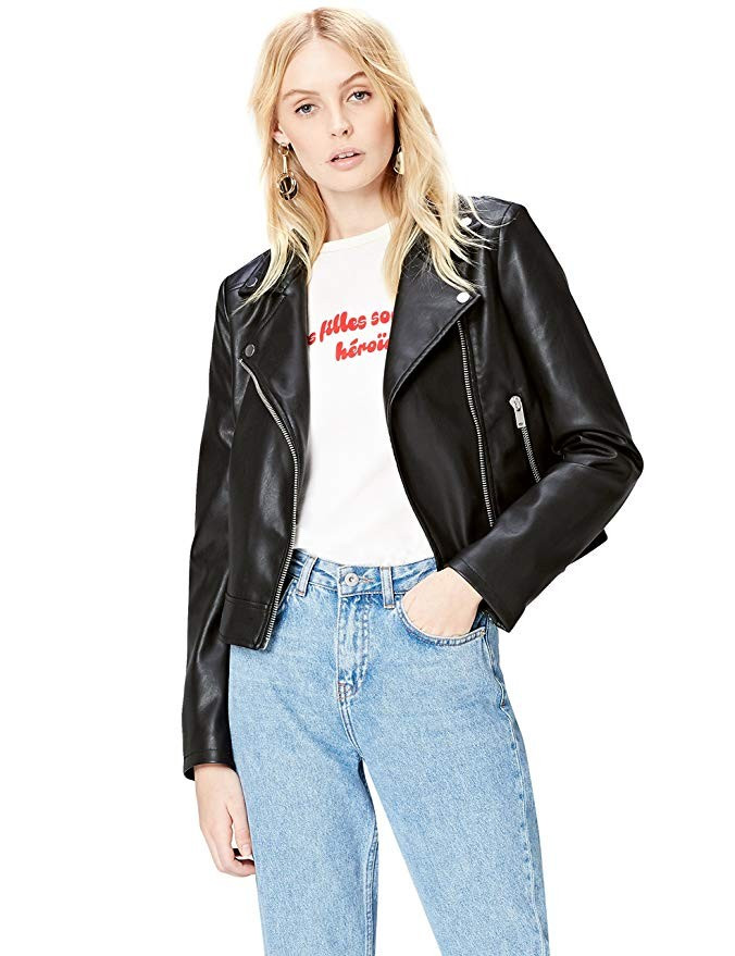 FIND Chaqueta Biker para Mujer | Amazon (ES)