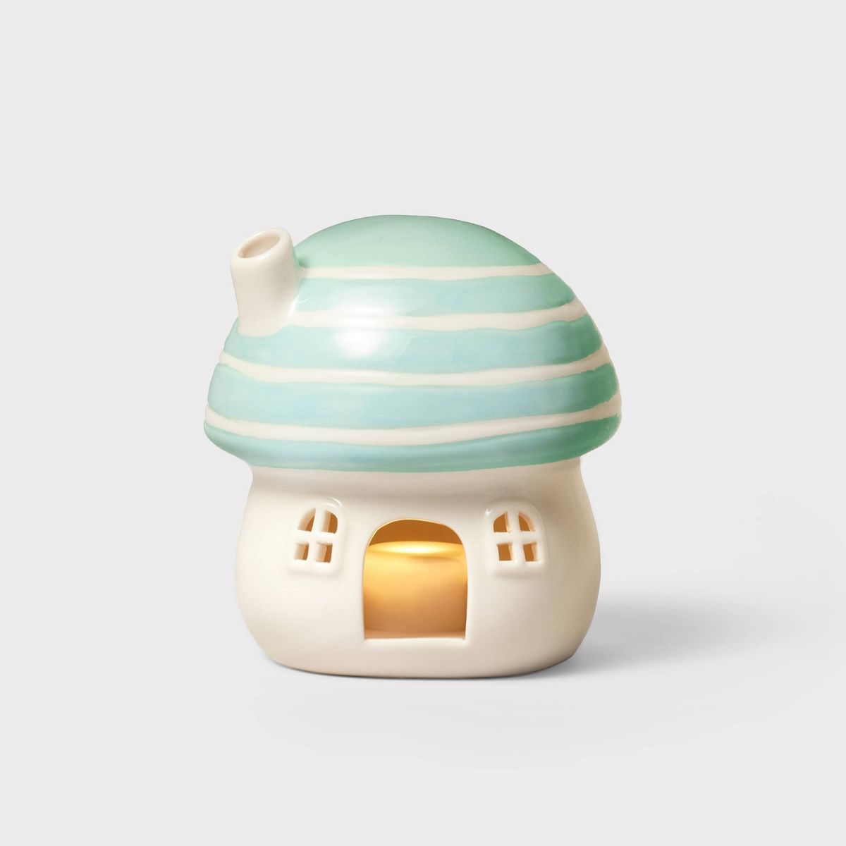 4" Lit Ceramic Easter Mushroom House - Spritz™ | Target
