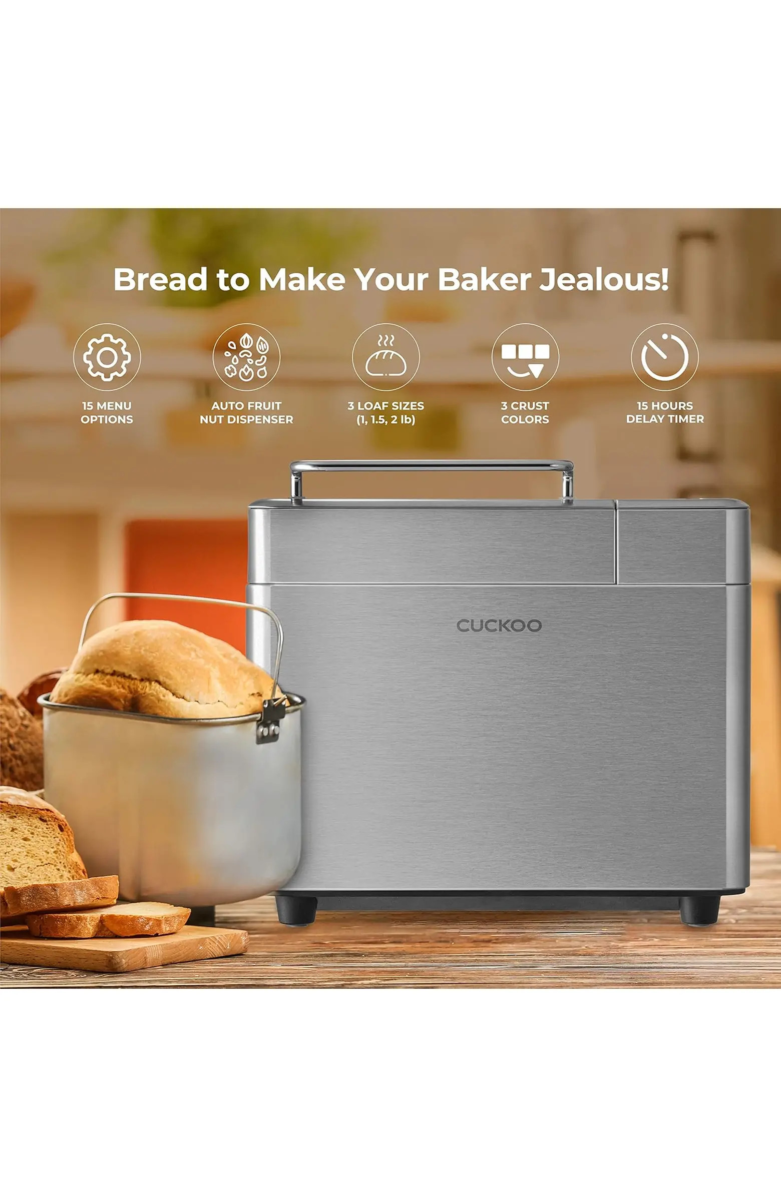 CBM-AAB101S 2 lb. Multi-Functional Bread Maker with 17 Menu Options | Nordstrom