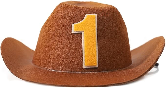 WAWUO 1st Cowboy Birthday Party Hat - 1st birthday cowboy hat,Baby party cowboy hat,First birthda... | Amazon (US)
