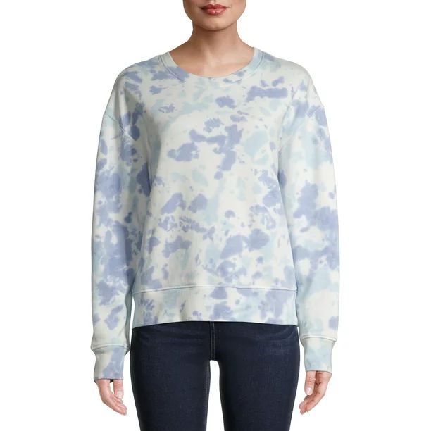 Time and Tru Women's Tie Dye Sweatshirt | Walmart (US)