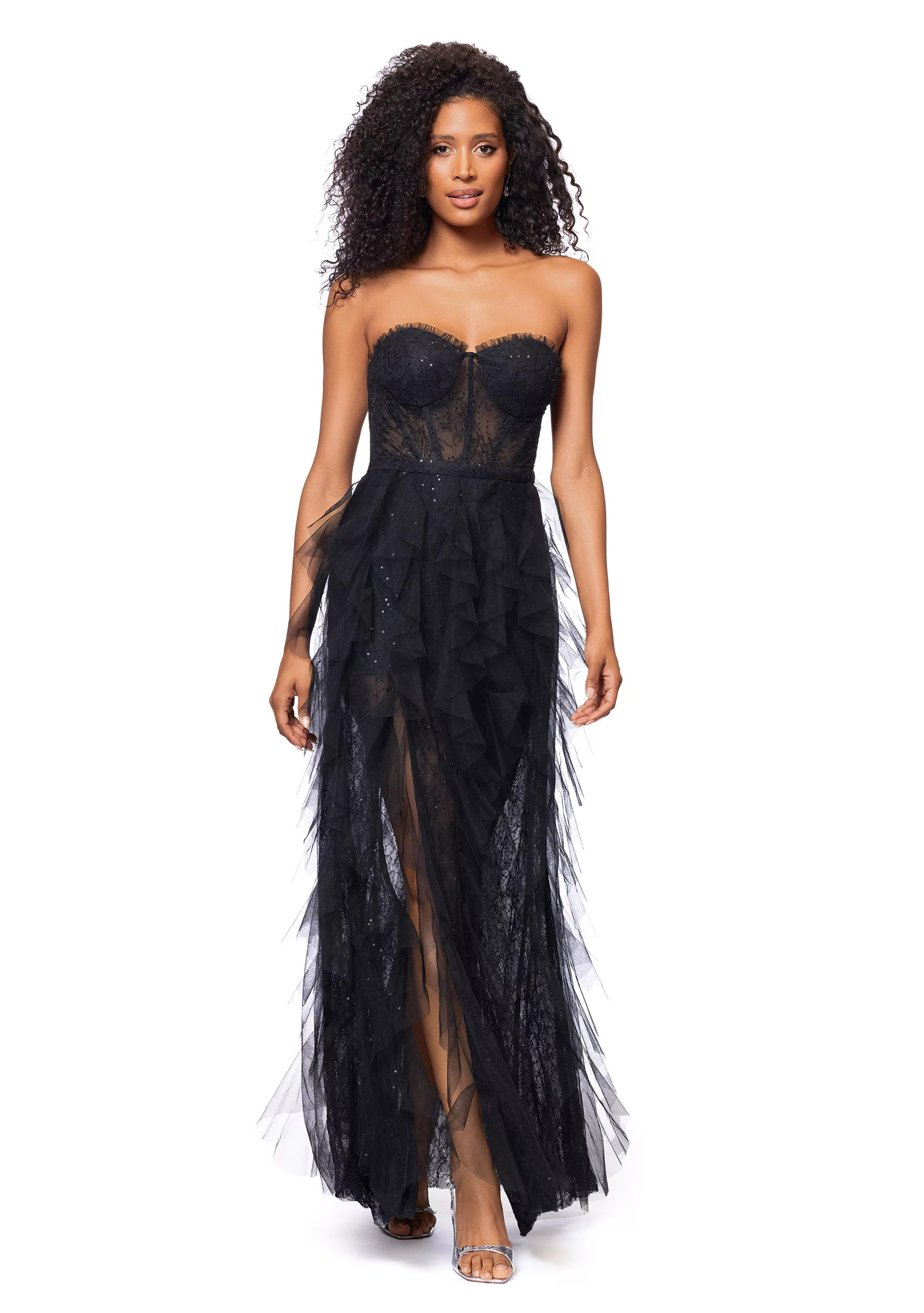 Women's Solid Sleeveless Corset Gown | Belk