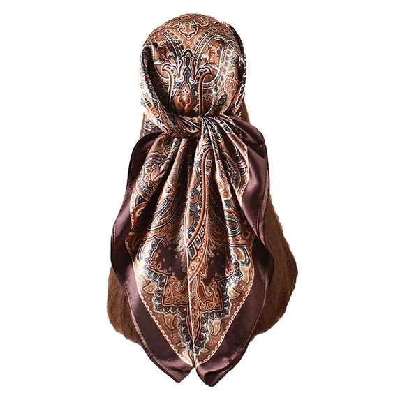 Mqqzkk Head Hair Scarf for Ladies Like Satin Silk Scarf Street Bandana Hair Wrapping Night Large ... | Walmart (US)