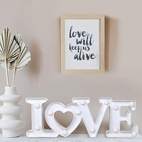 Cheerin Love Sign Decoration – Table Top Decor for Valentines Day – Wedding Decorations – Marquee Li | Amazon (US)