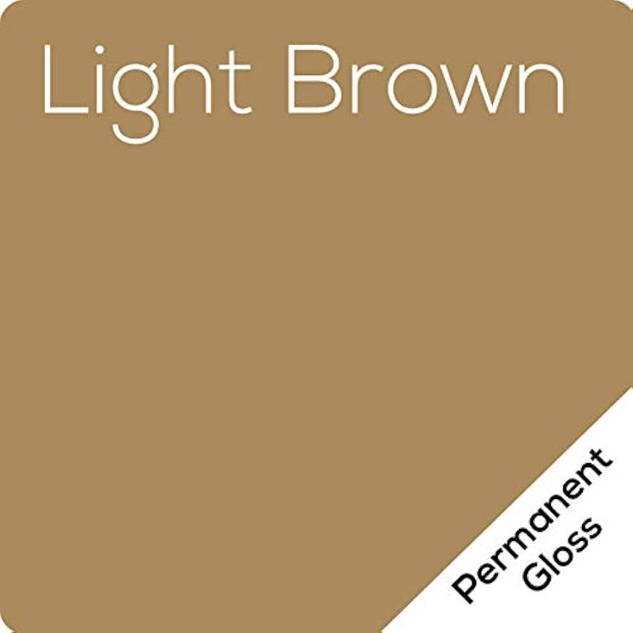 12.125" x 10ft Roll of Oracal 651 Light Brown Craft Vinyl - On a 2.5" Core - Adhesive Vinyl for C... | Amazon (US)