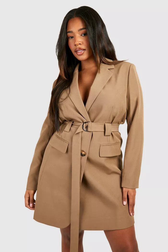 Plus D-ring Utility Blazer Dress | boohoo (US & Canada)