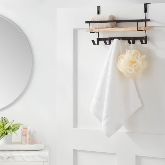 Shelf Rack with 5 Hooks - Brightroom™ | Target