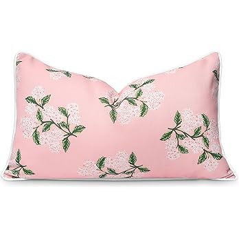 Coastal Patio Indoor Outdoor Lumbar Pillow Cover Only, 12"x20" Water Repellent for Backyard, Couc... | Amazon (US)