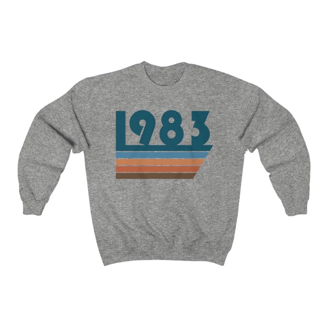 1983 Unisex Sweatshirt Womens 1983 Sweatshirt Mens 1983 - Etsy | Etsy (US)