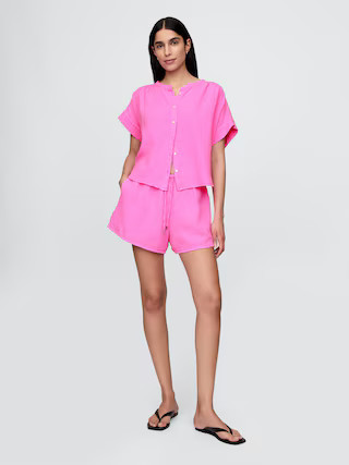 Cotton Gauze Easy Shorts | Gap (US)