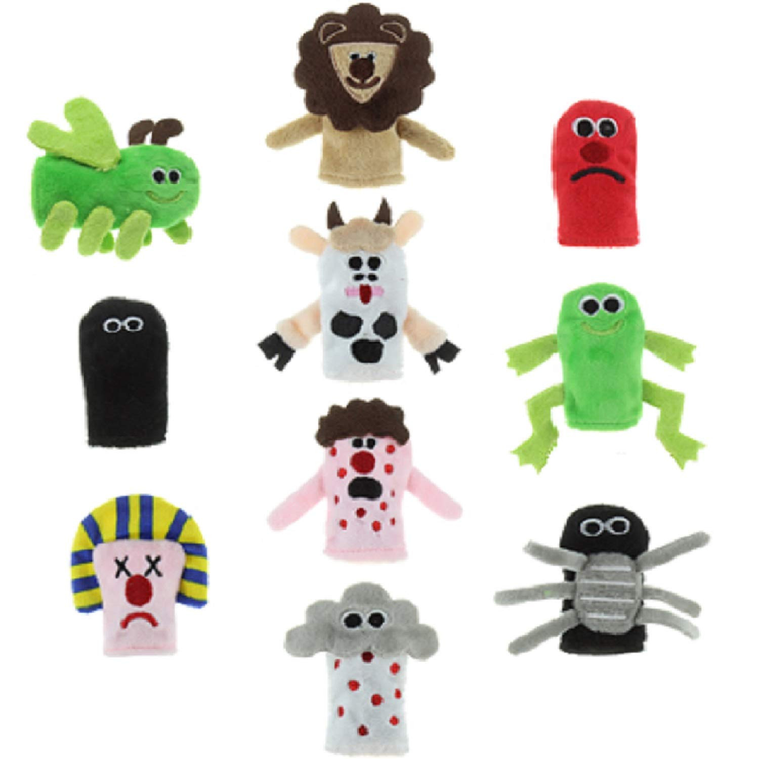 Passover 10 Plagues Finger Puppets Super Deluxe. Bring Plagues of Egypt to Life at The Pesach Sed... | Amazon (US)