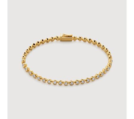 Lab Grown Diamond Essential Tennis Bracelet | Monica Vinader (US)