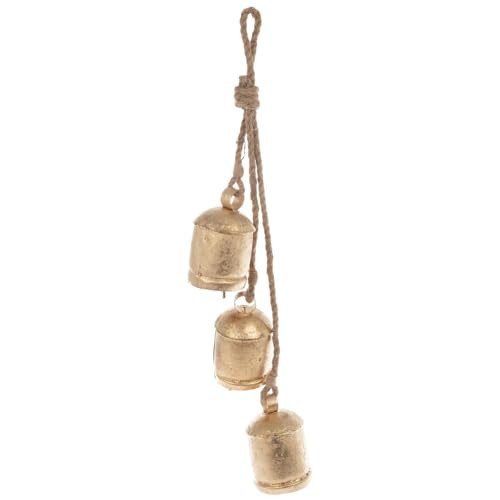 Hobby Lobby Distressed Gold Bell Wall Mantel Decor, 21.25" H, Antique Gold Metal Bells, Traditional Christmas Decor | Amazon (US)