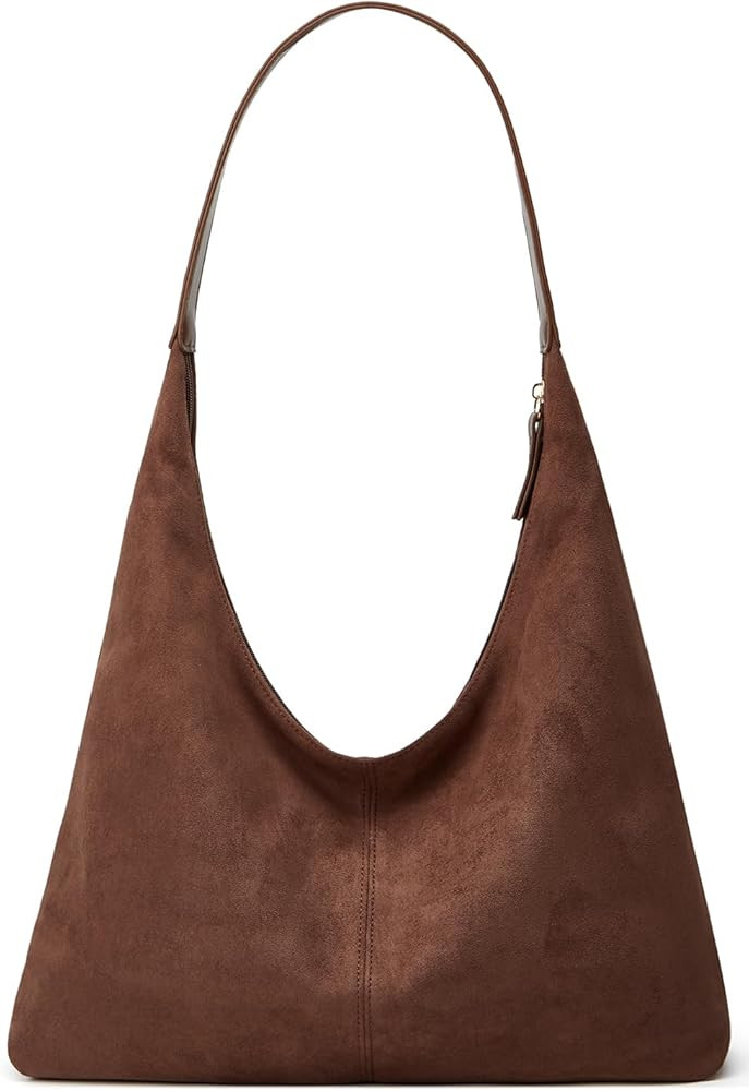 Trendy Suede Crescent Shoulder Bag Women Tote Bag Satchels Crossbody Purse Top-handle Travel Coll... | Amazon (US)