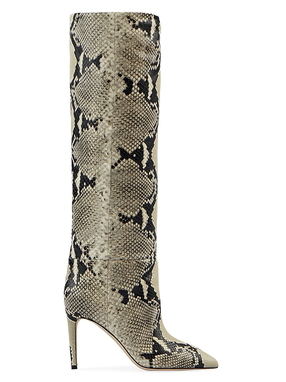 Women's 85MM Snake-Embossed Leather Stiletto Boots - Size 5.5 | Saks Fifth Avenue