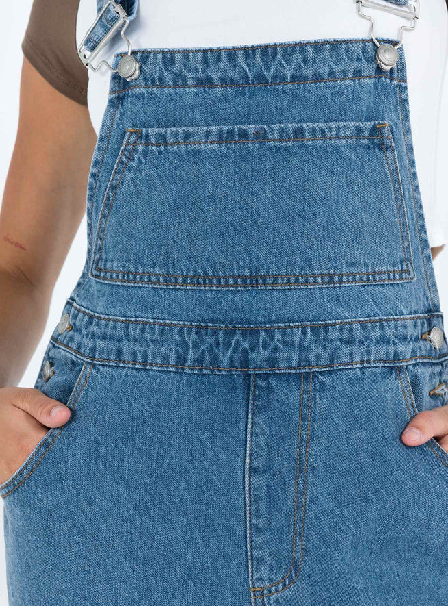 Kacey Long Overalls Denim | Princess Polly US