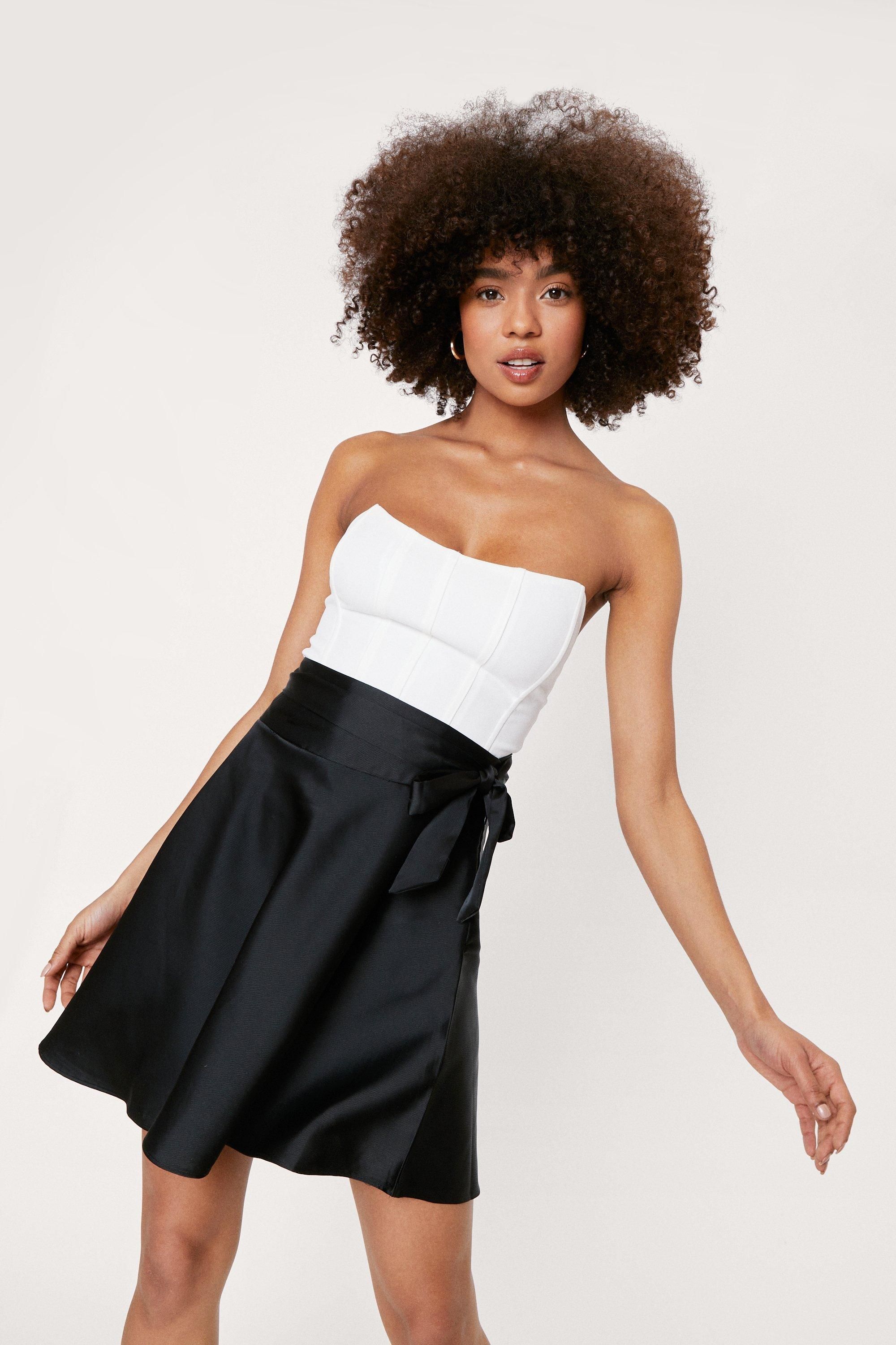 Satin Tie Belt Mini Skirt | Nasty Gal (US)