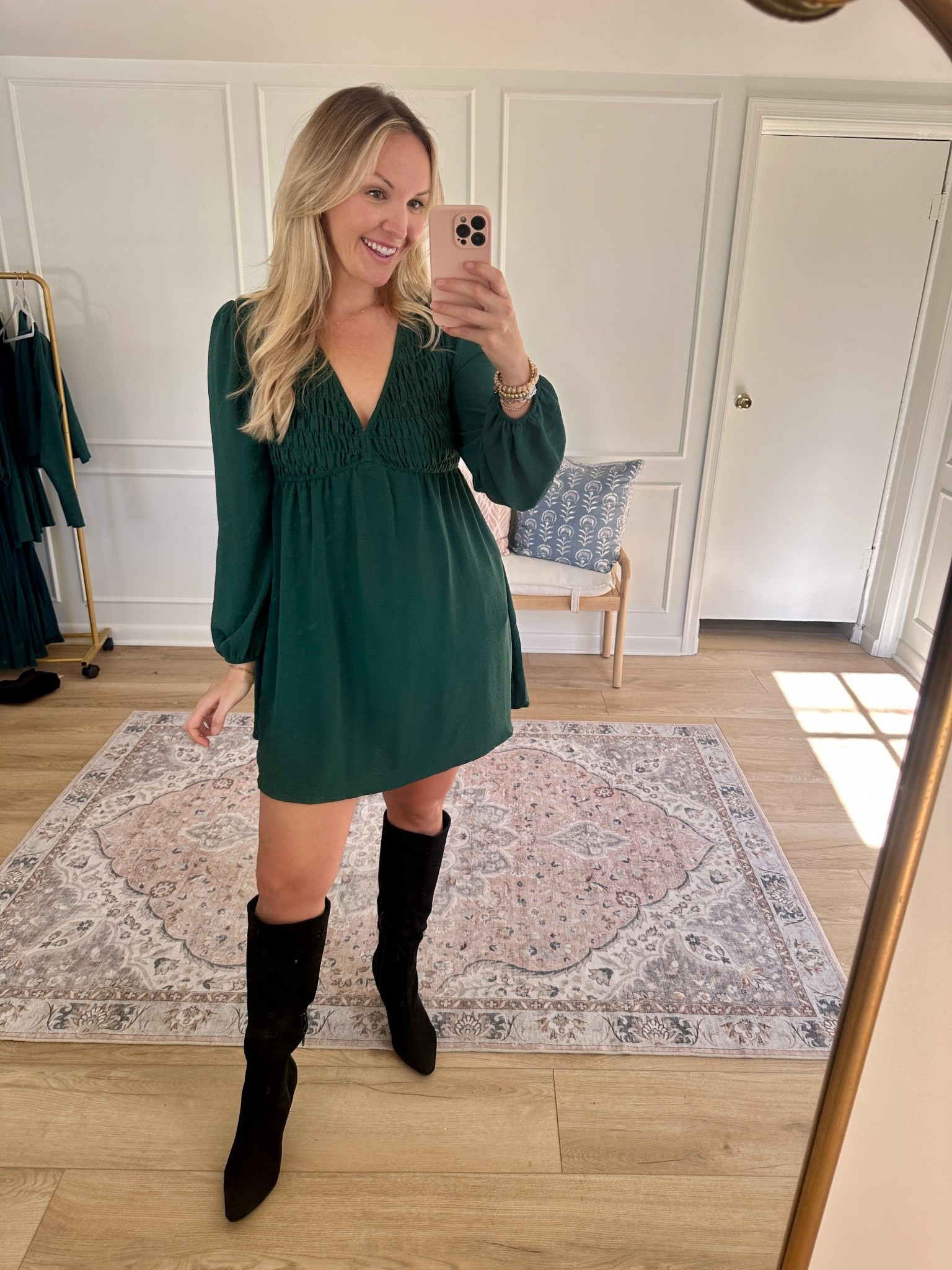 So easy to dress up or down! I have this mini dress in multiple colors now! Wearing a med

#LTKParties #LTKMidsize #LTKHoliday