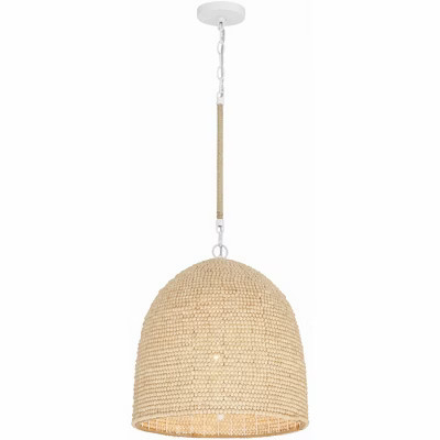 Crystorama Lighting Jasper 3 - Light Pendant in  Matte White | Target