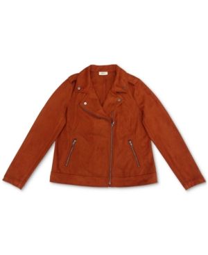 Style & Co Faux Suede Moto Jacket, Created for Macy's | Macys (US)
