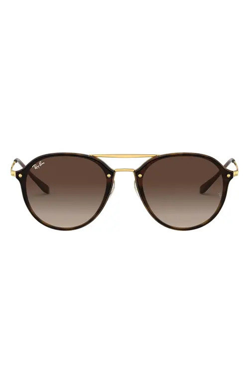 Ray-Ban 62mm Gradient Lens Aviator Sunglasses in Havana at Nordstrom | Nordstrom