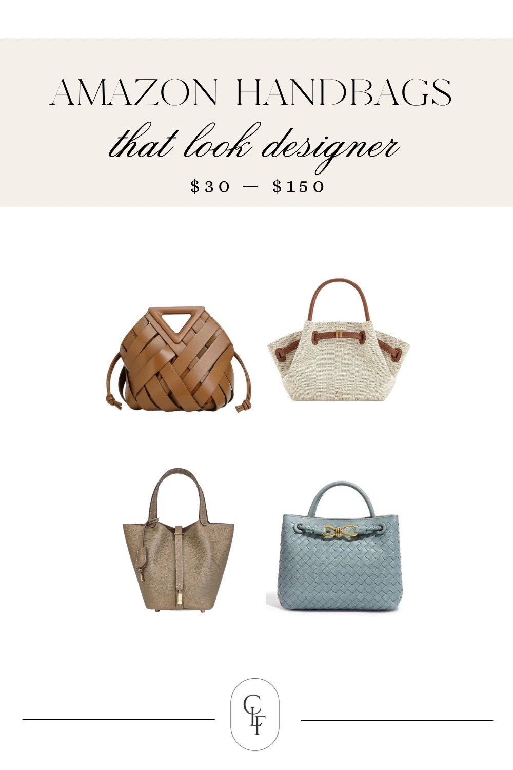 Luxury look, without the luxury price.

These Amazon handbags have that woven, structured, designer feel—but all under $150. The kind of pieces that instantly make simple outfits feel more polished and put together.

Sharing the best ones I’ve found lately—neutral, timeless, and easy to carry every day.



#LTKmomlife #LTKOver40 #LTKSaleAlert