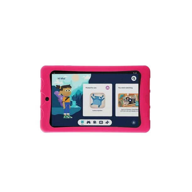 onn. 8" Kids Tablet, Pink, 32GB Storage, 2GB RAM, Android 11 Go, 2GHz Quad-Core Processor, LCD Di... | Walmart (US)