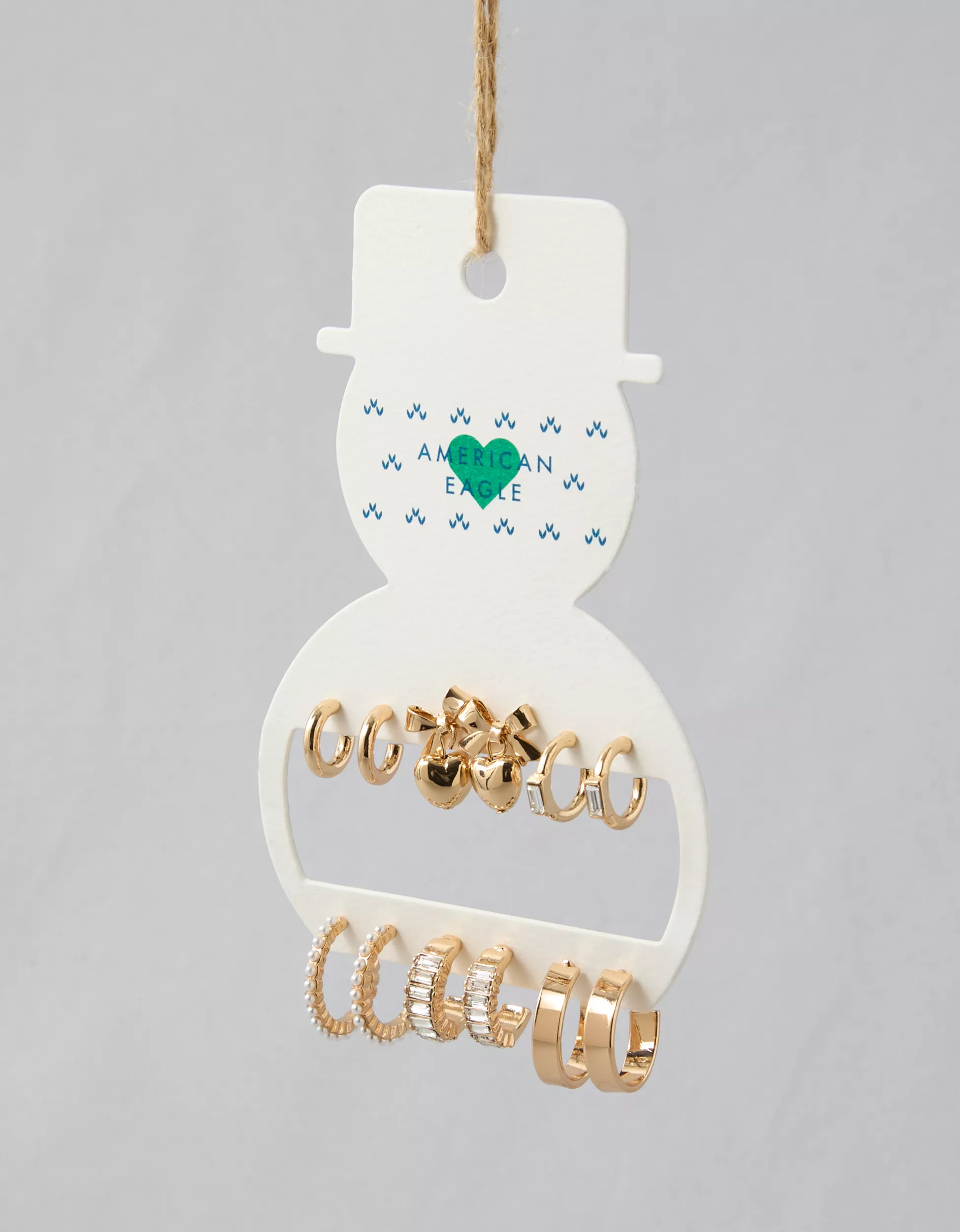 AEO Gold & Pearl Earrings 6-Pack | American Eagle Outfitters (US & CA)