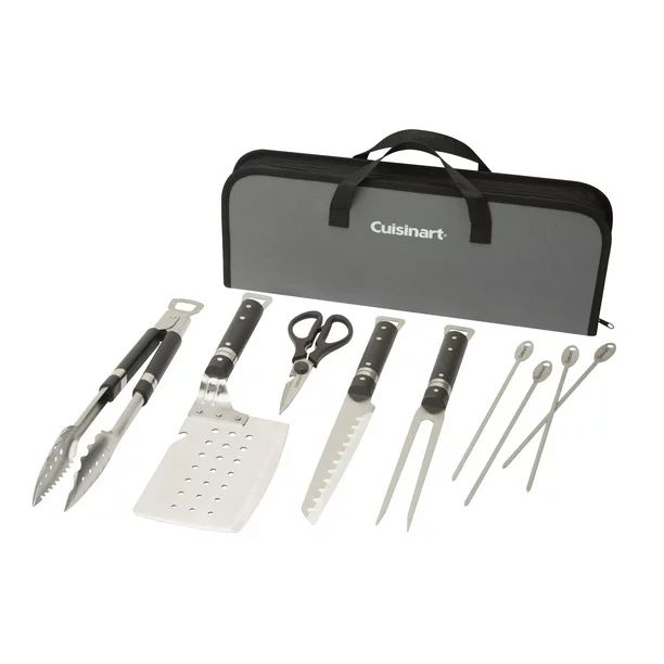 Cuisinart® Chefs Classic 10 Piece Stainless Steel Grill Set - Spatula, Tongs, Fork, Knife, Shear... | Walmart (US)