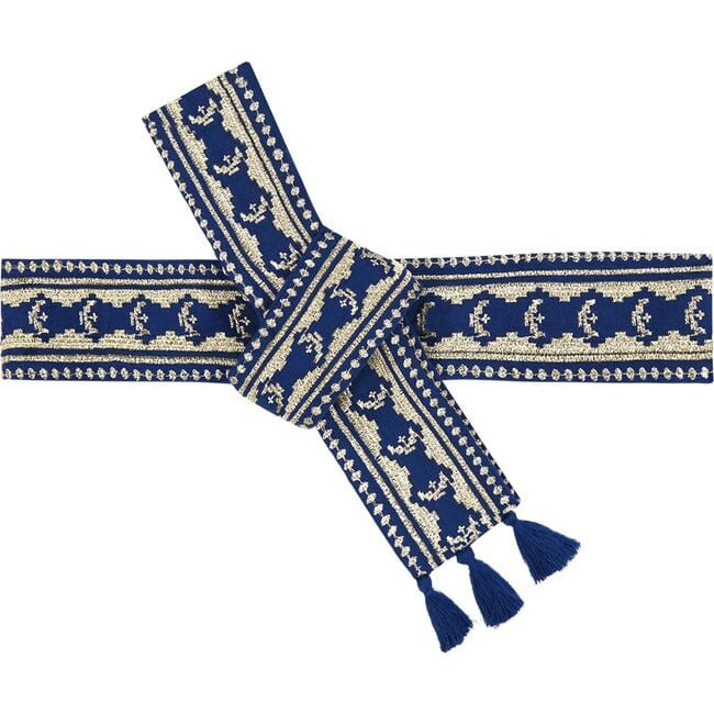 Mer St. Barth | Embroidery Belt Galaxy, (Blue, One Size) | Maisonette | Maisonette