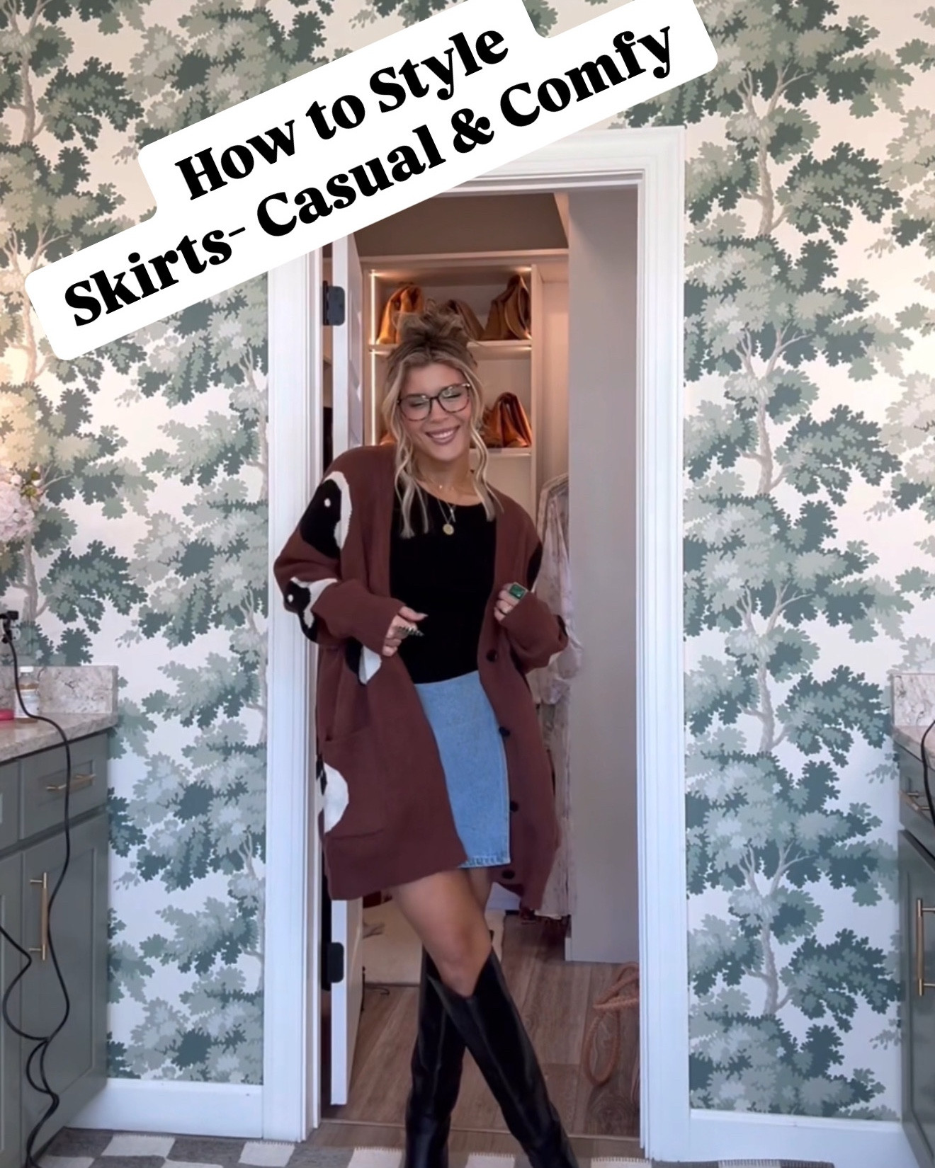 Outfit 1
Skirt- old Vici
Sweatshirt- Made & Tailored 
Sneakers- Converse

Outfit 2 
Skirt- Amazon
Sweater- Vici 
Purse- Vici
Boots -old tall lug boots 

Outfit 3
Skort- Priceless 
Tank- Klassy Network
Sweater- Dressed in Lala 
Boots- Steve Madden

Outfit 4
Skirts- Vici 
Graphic Tee- The Post 
Blazer- H&M 
Boots- Vici