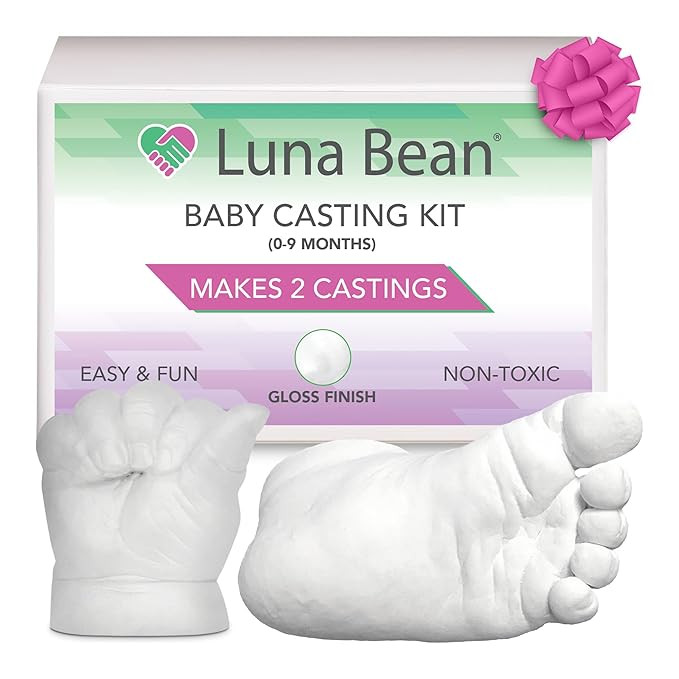 Luna Bean Baby Keepsake Hand Casting Kit - Plaster Hand Molding Casting Kit for Infant Hand & Foo... | Amazon (US)
