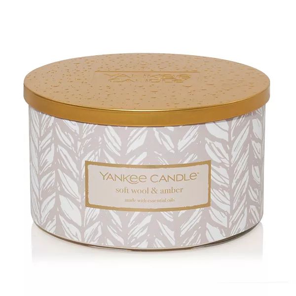 Yankee Candle Soft Wool & Amber Walk 3-Wick Tumbler Candle | Kohl's