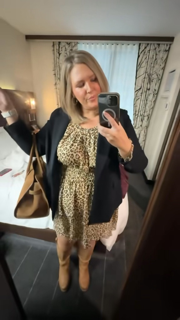 Wearing a L/XL in the robe, 2X in the dress and blazer, runs true! Boots come in wide calf and extra wide! 

Plus size fashion, trendy fashion, nyc outfit idea, fall fashion, fall outfit idea,
Cold weather outfits

#LTKOver40 #LTKPlusSize #LTKMidsize