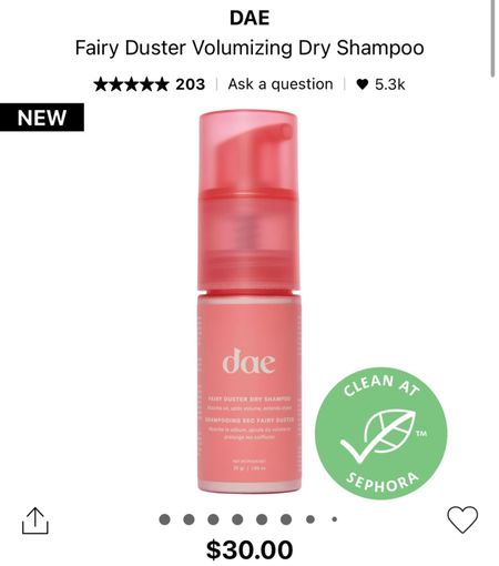New Dae clean dry shampoo🌸🌺


#LTKfindsunder50 #LTKbeauty #LTKSeasonal