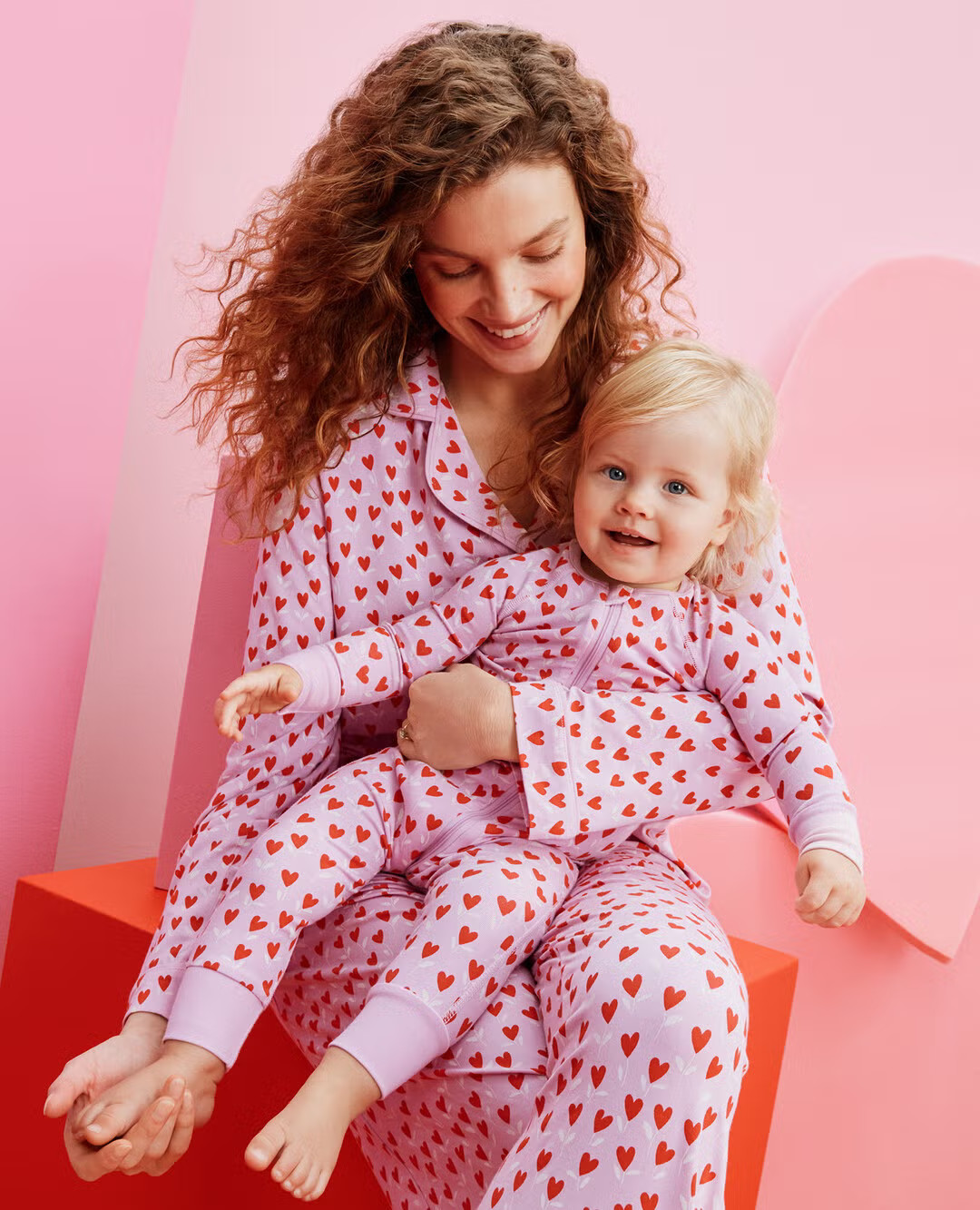 Valentine's HannaSoft™ Sweetheart Garden Mommy & Me Pajamas | Hanna Andersson