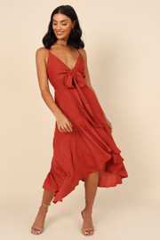 Mariana High Low Dress - Rust | Petal & Pup (US)