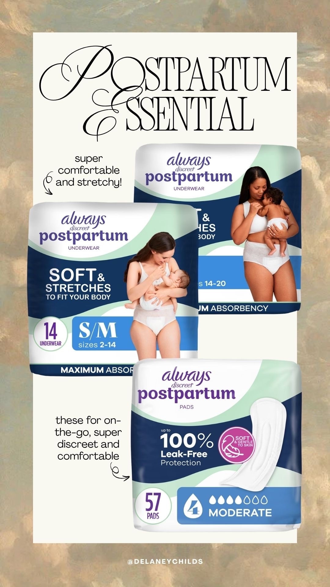 #ad my postpartum essentials from @alwaysdiscreet @target 🤍 #TargetPartner #AlwaysDiscreet_Partner

#LTKActive #LTKdayinmylife #LTKgrwm